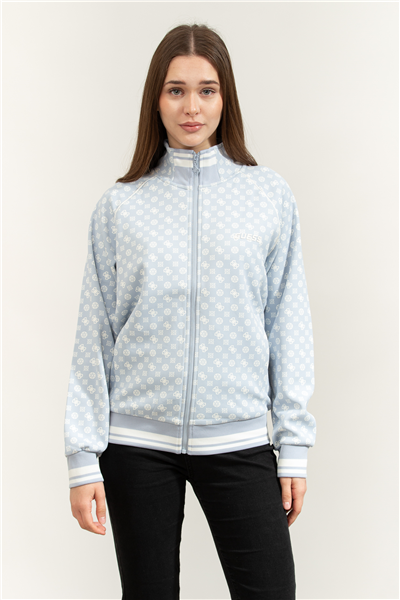 Guess Aggie Kadın Aktif Scuba Fermuarlı Sweatshirt