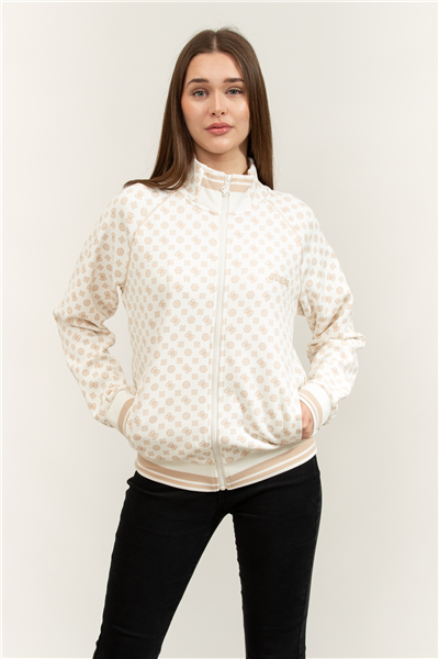 Guess Aggie Kadın Aktif Scuba Fermuarlı Sweatshirt