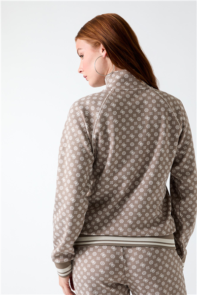 Guess Aggie Kadın Aktif Scuba Fermuarlı Sweatshirt