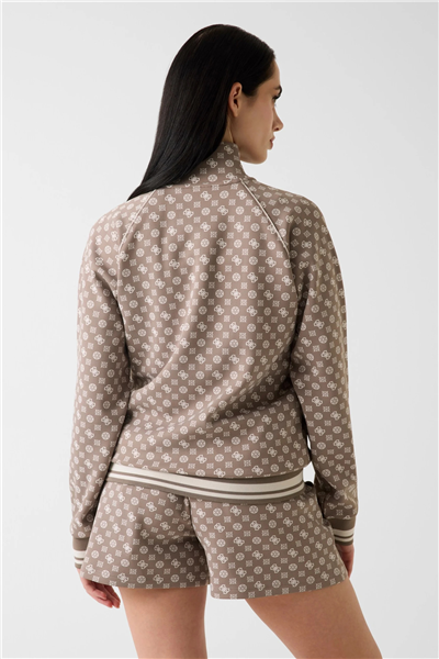 Guess Aggie Kadın Aktif Scuba Fermuarlı Sweatshirt