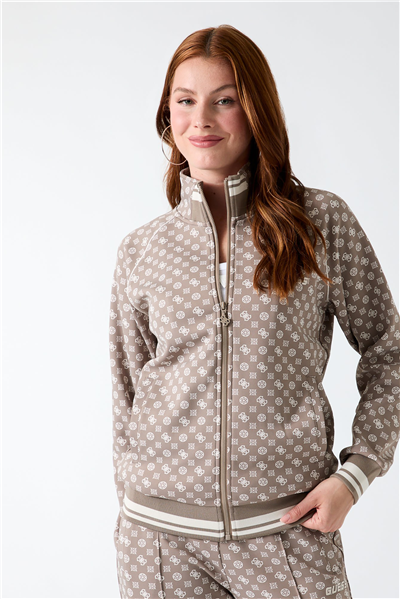 Guess Aggie Kadın Aktif Scuba Fermuarlı Sweatshirt