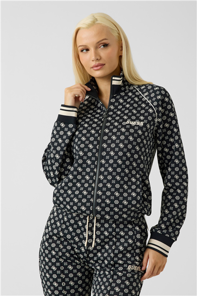 Guess Aggie Kadın Aktif Scuba Fermuarlı Sweatshirt