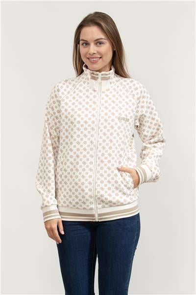 Guess Aggie Kadın Aktif Scuba Fermuarlı Sweatshirt