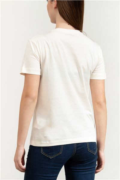 Guess Agnes Kadın Aktif Regular Fit Bisiklet Yaka T-Shirt