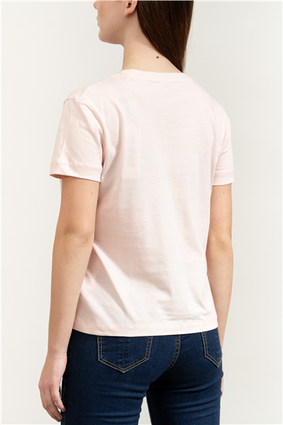 Guess Agnes Kadın Aktif Regular Fit Bisiklet Yaka T-Shirt