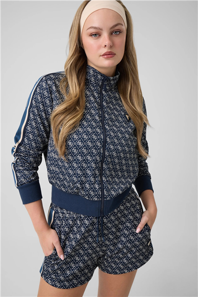 Guess Allover Kadın Aktif Fermuarlı Sweatshirt