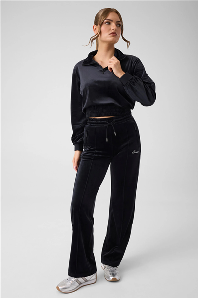 Guess Amalia Kadın Aktif Fermuarlı Sweatshirt Siyah
