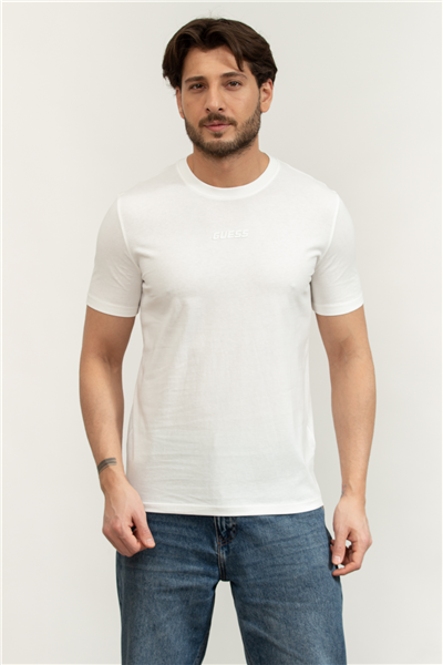 Guess Ambrogio Erkek Aktif Regular Fit Bisiklet Yaka T-Shirt