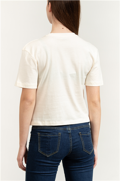 Guess Arianna Kadın Aktif Boxy Fit Bisiklet Yaka T-Shirt