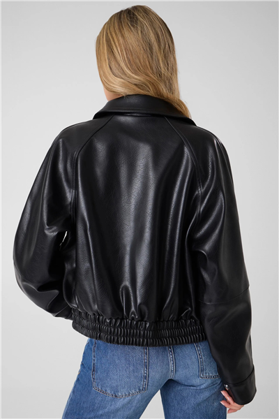 Guess Audrine Kadın Bomber Mont Siyah