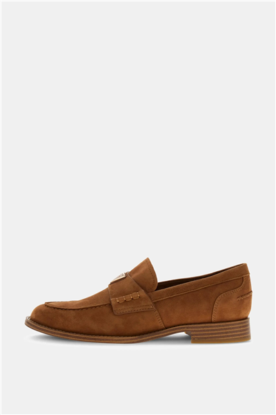 Guess Beliso Kadın Deri Loafer Kahverengi