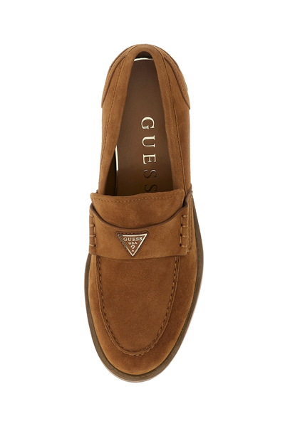 Guess Beliso Kadın Deri Loafer Kahverengi