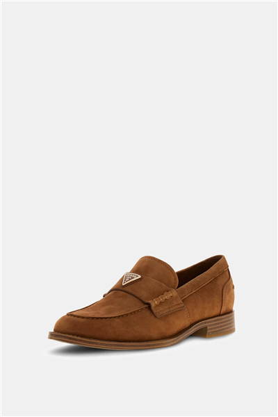 Guess Beliso Kadın Deri Loafer Kahverengi