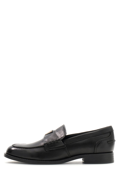 Guess Beliso Kadın Deri Loafer Siyah