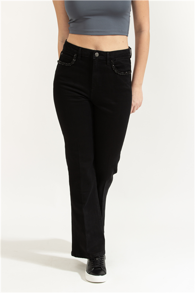 Guess Belle Kadın Flare Fit Jean Pantolon