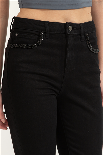 Guess Belle Kadın Flare Fit Jean Pantolon