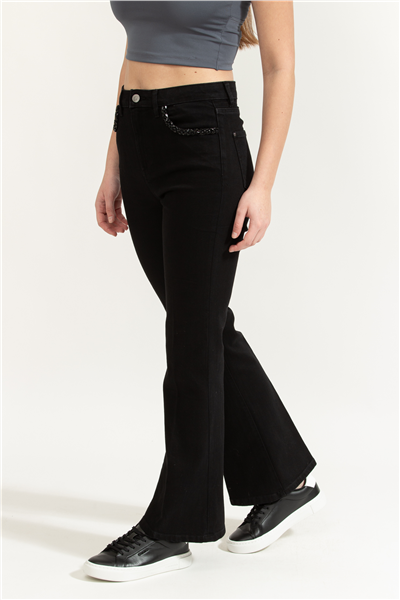 Guess Belle Kadın Flare Fit Jean Pantolon