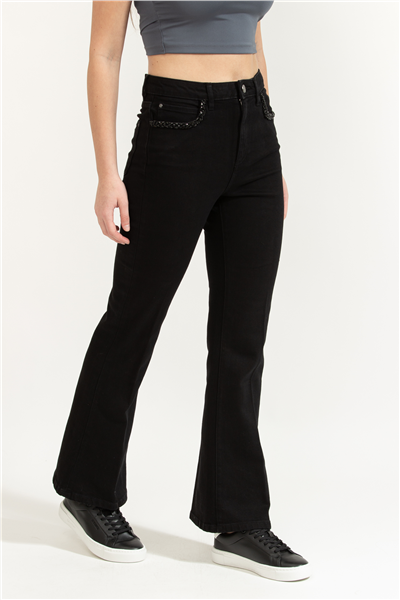 Guess Belle Kadın Flare Fit Jean Pantolon