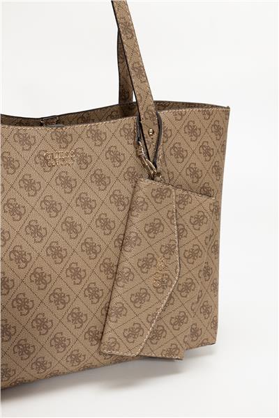 Guess Brenton Kadın Tote Çanta Kahverengi