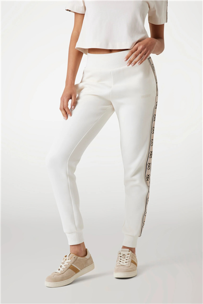 Guess Britney Kadın Aktif Slim Fit Eşofman Altı Krem