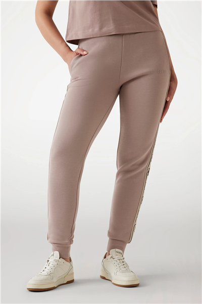 Guess Britney Kadın Aktif Slim Fit Eşofman Altı Kahverengi