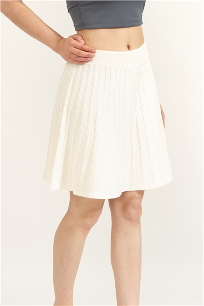 Guess Cable Kadın A Kesim Triko Etek