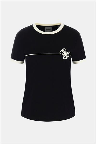 Guess Carmen Kadın Aktif Slim Fit T-Shirt Siyah