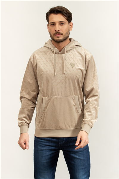 Guess Cochise Erkek Aktif Kapüşonlu Sweatshirt