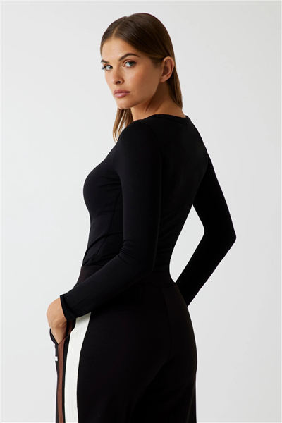 Guess Colette Kadın Aktif Bodysuit Siyah