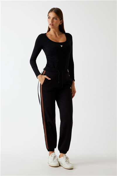 Guess Colette Kadın Aktif Bodysuit Siyah