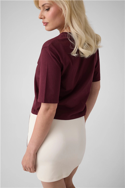 Guess Colette Kadın Aktif Boxy Fit Bisiklet Yaka T-Shirt
