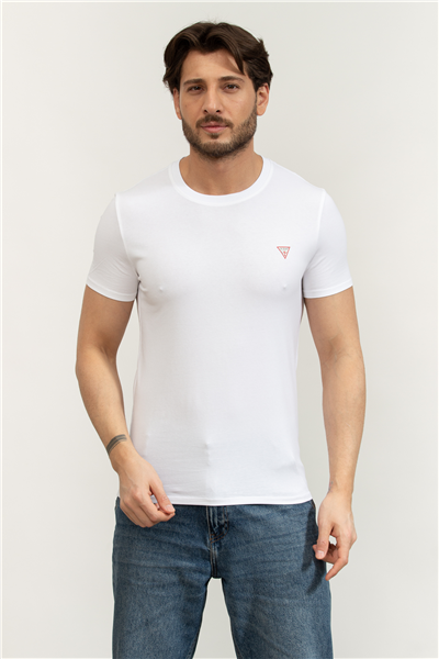 Guess Core Tee Erkek Slim Fit Bisiklet Yaka T-Shirt