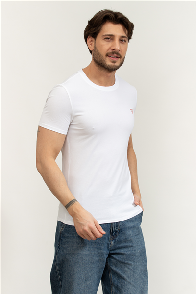 Guess Core Tee Erkek Slim Fit Bisiklet Yaka T-Shirt
