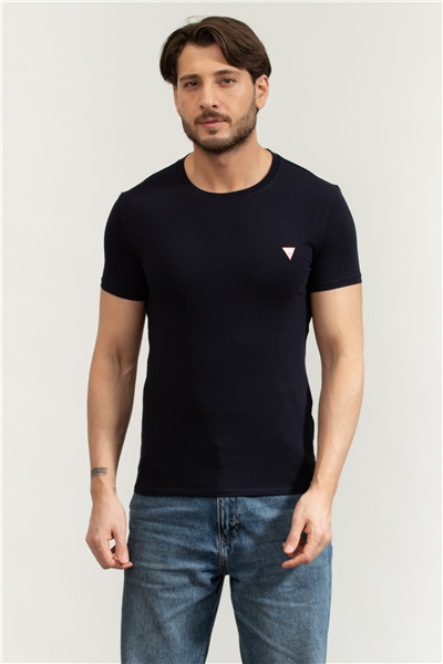 Guess Core Tee Erkek Slim Fit Bisiklet Yaka T-Shirt