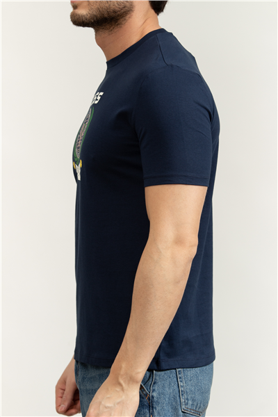 Guess Daven Erkek Aktif Regular Fit Bisiklet Yaka T-Shirt
