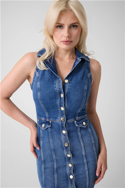 Guess Destiny Kadın Denim Elbise