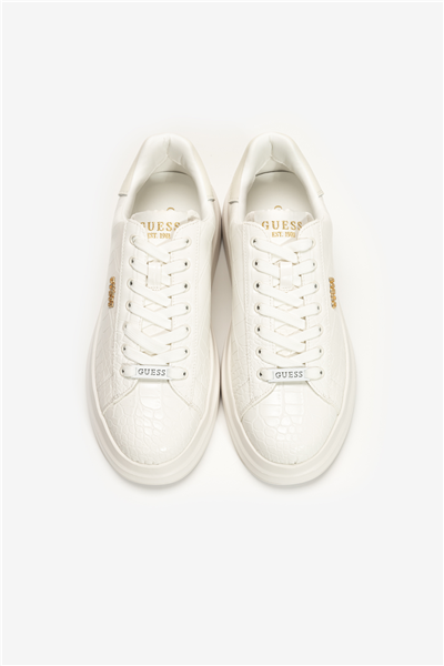 Guess Elba Erkek Deri Sneaker Beyaz