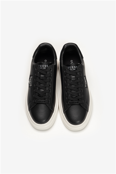 Guess Elba Erkek Deri Sneaker Siyah