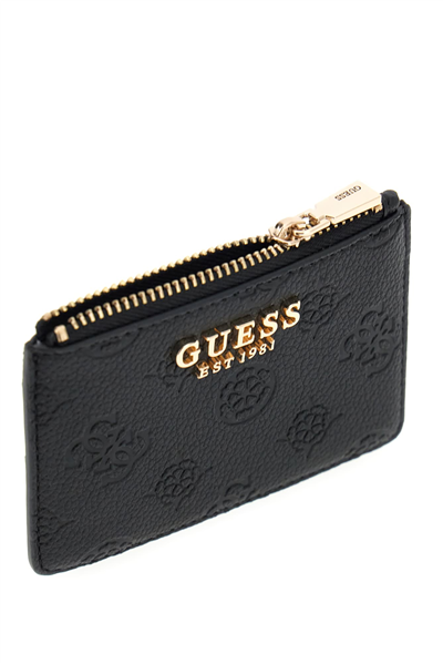 Guess Ella Logo Logo Kadın Kartlık Siyah