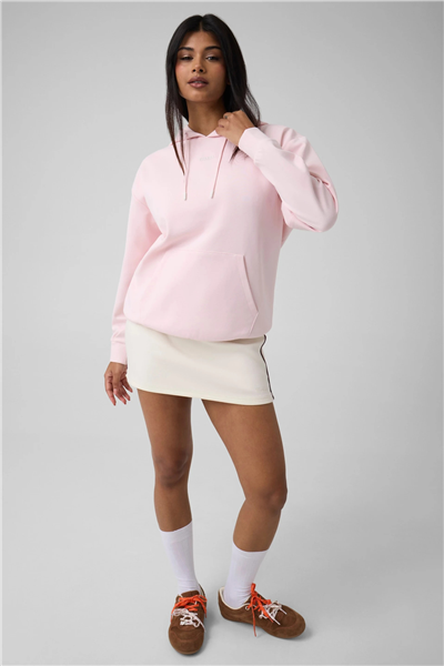 Guess Fabrizia Kadın Aktif Kapüşonlu Sweatshirt Pembe