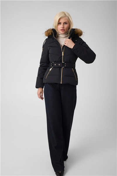 Guess Fatema Kadın Şişme Mont Siyah