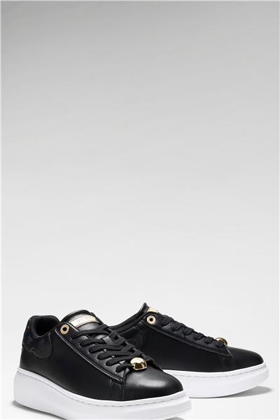 Guess Fireup Kadın Deri Sneaker Siyah