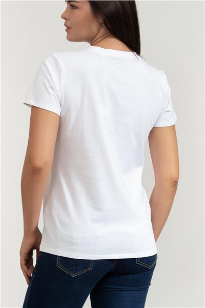 Guess Flower Kadın Regular Fit T-Shirt