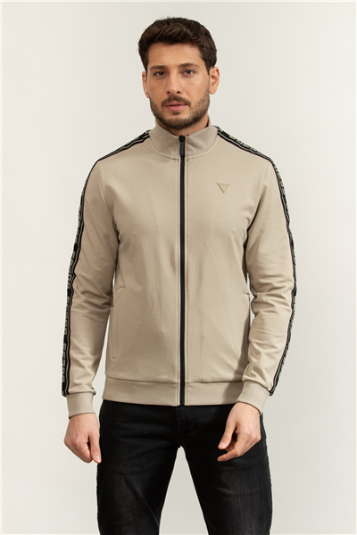 Guess Full Zip Erkek Aktif Fermuarlı Sweatshirt
