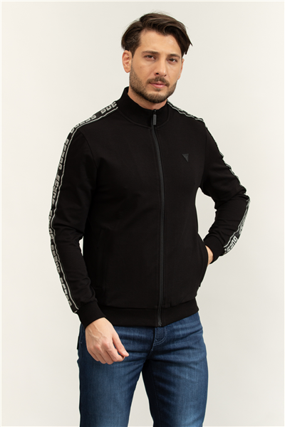 Guess Full Zip Erkek Aktif Fermuarlı Sweatshirt