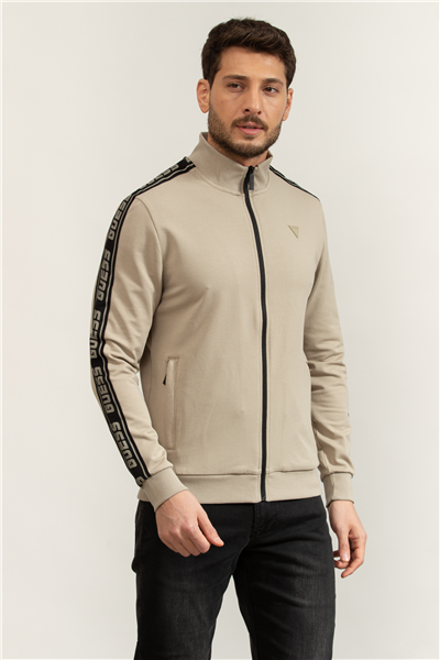 Guess Full Zip Erkek Aktif Fermuarlı Sweatshirt