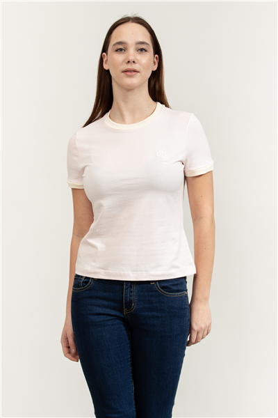 Guess Greta Kadın Aktif Slim Fit Bisiklet Yaka T-Shirt