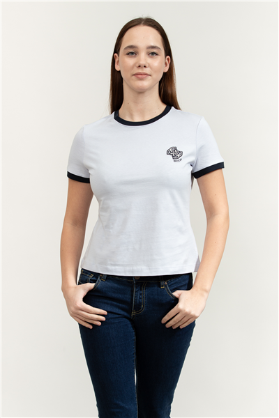 Guess Greta Kadın Aktif Slim Fit Bisiklet Yaka T-Shirt