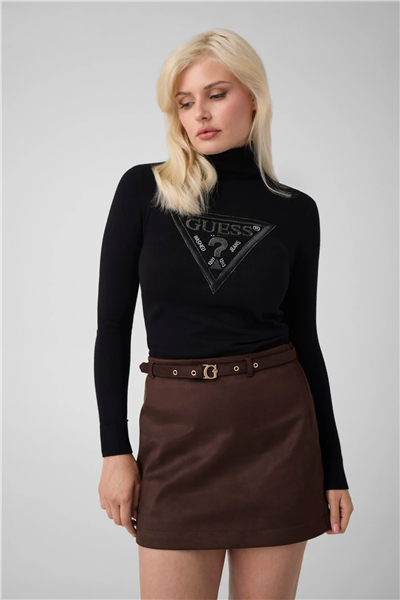 Guess Hallie Kadın Triko Siyah