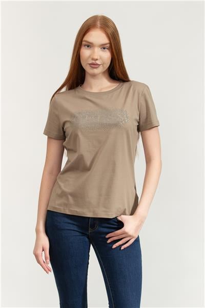 Guess Ingrid Kadın Aktif Regular Fit T-Shirt
